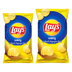 Snack Lay' s wavy vị muối nguyên bản 32G/ 90G