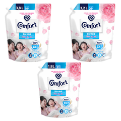 Nước xả vải Comfort dịu nhẹ thơm dịu êm túi 1.8L/ 3.2L/ 3.8L