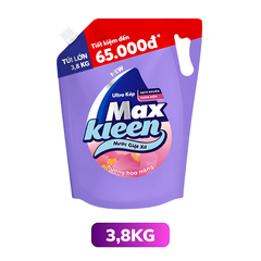 Nước giặt xả MaxKleen hương hoa nắng túi 2.4KG/ 3.8KG