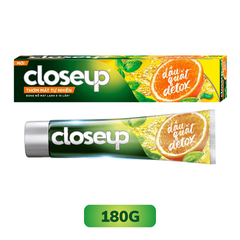 Kem đánh răng Closeup Trắng Răng Tự Nhiên Dầu Quất Detox