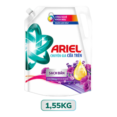 Nước giặt Ariel chuyên gia cửa trước sạch bẩn hương hoa oải hương