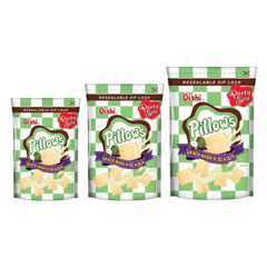 Snack nhân vị sữa dừa Oishi Pillows 14G/42G/85G