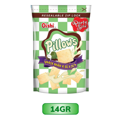 Snack nhân vị sữa dừa Oishi Pillows 14G/42G/85G