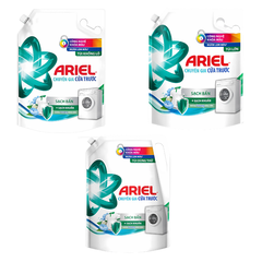 Nước giặt Ariel chuyên gia cửa trước sạch bẩn hương nắng sớm