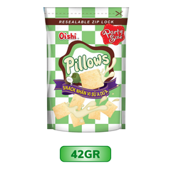 Snack nhân vị sữa dừa Oishi Pillows 14G/42G/85G