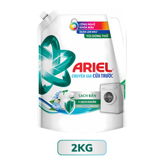 Nước giặt Ariel chuyên gia cửa trước sạch bẩn hương nắng sớm