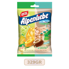 Kẹo Alpenliebe Mix 2 vị Hồng Trà Sữa và Trà BƯới Mật Ong  - 3 thỏi