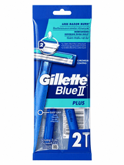 Gillette Blue II Plus Disposable Razor Pack of 2