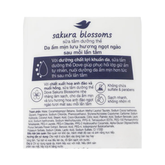 Sữa Tắm Serum Dove Hoa Sakura & Muối Hồng Radiance Làm Sạch Và Mềm Mịn Da