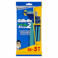 Gillette Flexi Blue 2 Razor Pack of 10 + 5