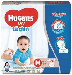 Tã dán Huggies Super Jumbo size M76