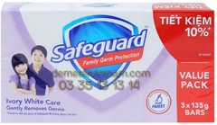 Safeguard xa phong cuc diu nhe 135g (combo 3)