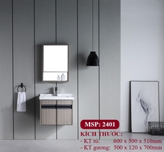 Lavabo tủ nhôm Bossan LI 2401