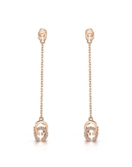 Bông tai SWAROVSKI CC DÀI Phủ vàng 18k
