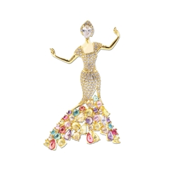 Trâm cài áo pha lê - CECY Lady girl