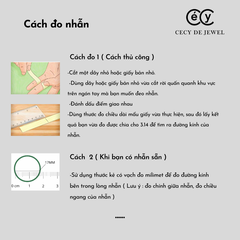 Nhẫn bạc ý 925 kim cương LAB GROWN CECY Luxury R301