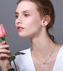 Bộ trang sức CC SWAROVSKI phủ vàng 18k