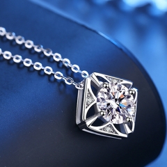 Dây chuyền bạc ý 925 kim cương Moissanite  994M