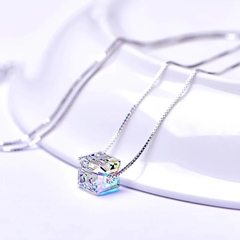 Dây chuyền pha lê Vuông Cecy Swarovski