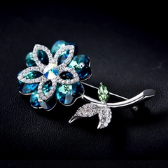 Trâm cài áo pha lê Swarovski Flower