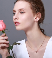 Dây chuyển SWAROVSKI CC phủ vàng 18k