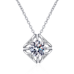 Dây chuyền bạc ý 925 kim cương Moissanite  994M