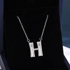 Dây chuyền chữ s925 bạc ý 925 SWAROVSKI
