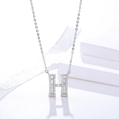 Dây chuyền chữ s925 bạc ý 925 SWAROVSKI