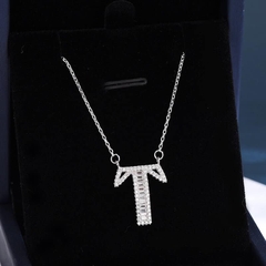 Dây chuyền chữ s925 bạc ý 925 SWAROVSKI