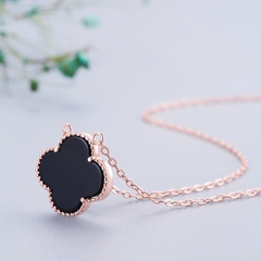 Dây chuyền bạc ý 925   Four-leaf clover
