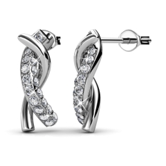 Khuyên tai Silver 925 with 18K white gold plated DS146