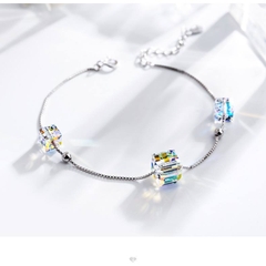 Vòng tay, lắc tay bạc ý 925 pha lê Swarovski CECY