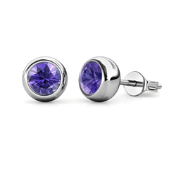 Khuyên tai Swarovski 925 sterling silver with 18k white gold plated DSS045