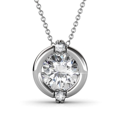 Dây chuyền Swarovski 925 sterling silver with 18k white gold plated DSS014
