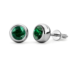 Khuyên tai Swarovski 925 sterling silver with 18k white gold plated DSS045