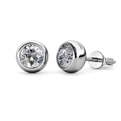 Khuyên tai Swarovski 925 sterling silver with 18k white gold plated DSS045