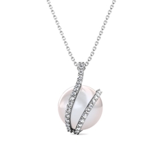 Dây chuyền Silver 925 with 18K white gold plated  DP0051