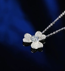 Dây chuyền kim cương Moissanite chứng nhận GRA 6.5li 05031