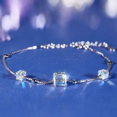 Vòng tay, lắc tay bạc ý 925 pha lê Swarovski CECY