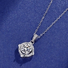 Dây chuyền kim cương Moissanite chứng nhận GRA CECY 28041