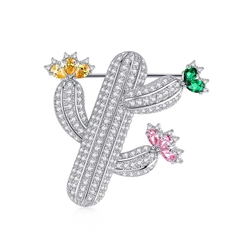 Trâm cài áo pha lê Swarovski Cactus 1135