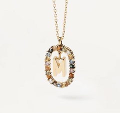DÂY CHUYỀN S925 CHỮ PHỦ VÀNG 18K Australian crystal