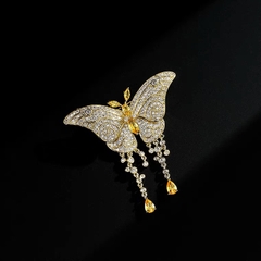 Trâm cài áo pha lê Swarovski Butterfly 12032