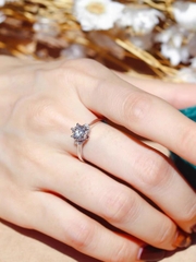 Nhẫn kim cương Moissanite M195