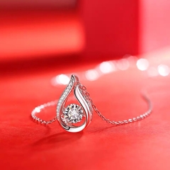 Dây chuyền bạc ý 925 kim cương Moissanite 6li5 kiểm định GRA -M1953