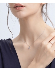 Dây chuyền Bạc ý 925 kim cương Moissanite  5li kiểm định GRA CECY M1415