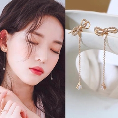 Bông tai Bạc ý 925 mạ vàng 18k  Swarovski Crystal DCEC09