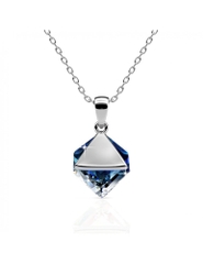 Dây chuyền Square blue Swarovski 925 - 11031D