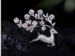 Trâm cài áo Swarovski - Reindeer CASW26