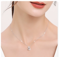 Dây chuyền bạc ý 925  CECY -Crown D01